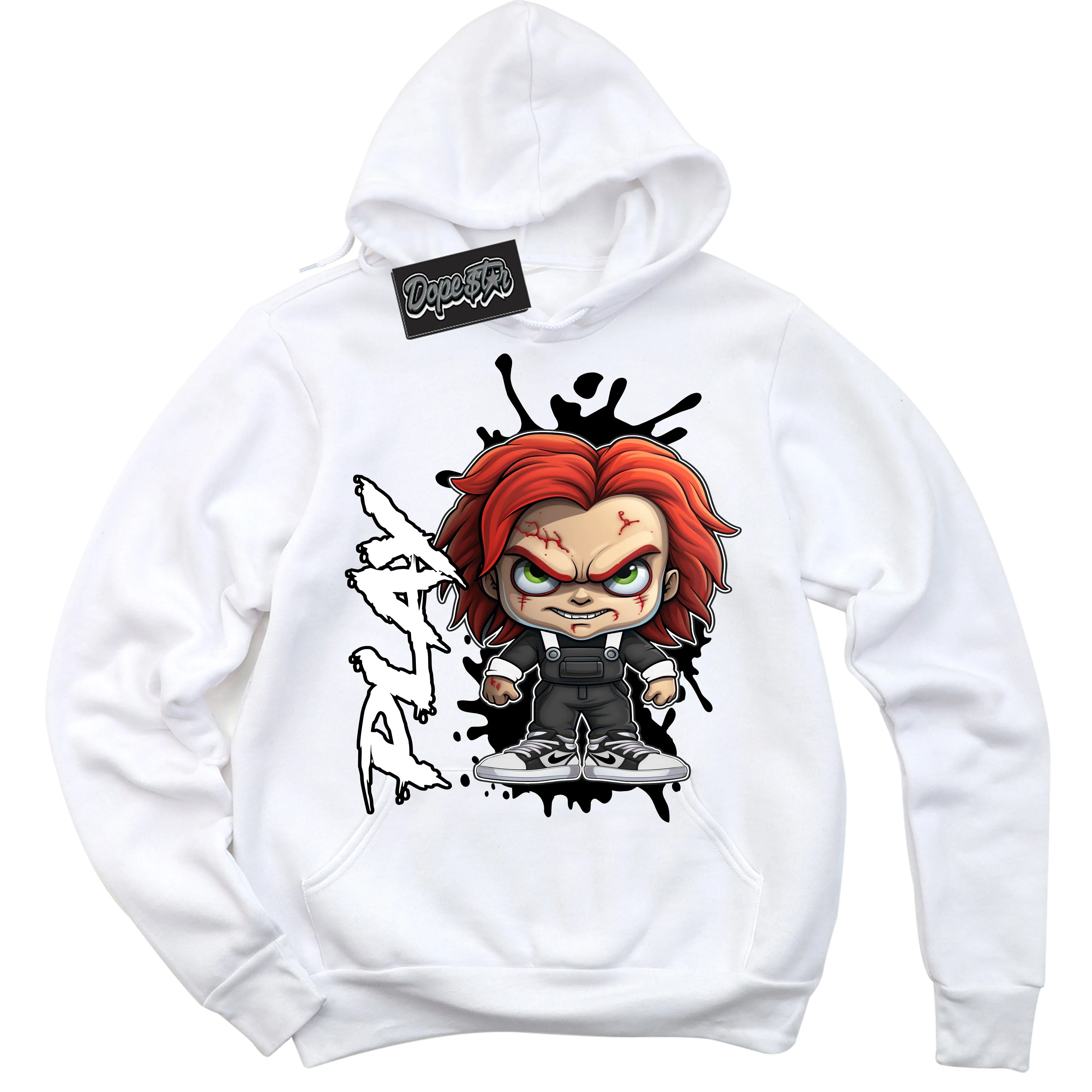 White Thunder 4s Sneaker Hoodie Play Graphic
