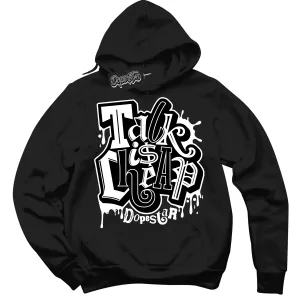White Thunder 4s Sneaker Hoodie Talk Is Cheap Graphic