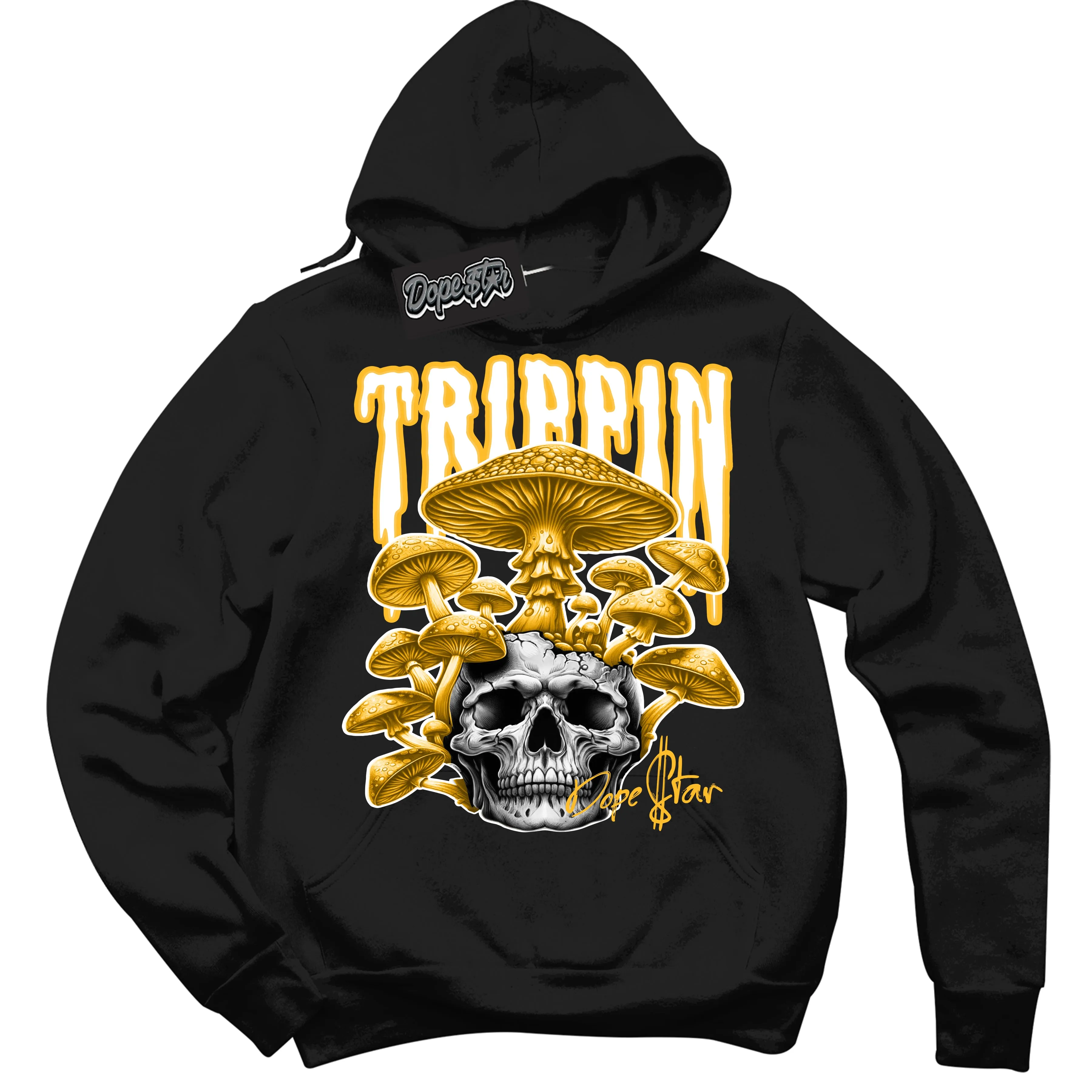 White University Gold Dunk Sneaker Hoodie Trippin Graphic