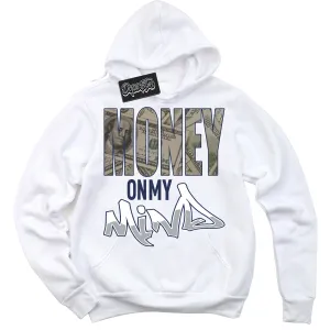 Wolf Grey Midnight Navy 1s Sneaker Hoodie Money On My Mind Graphic