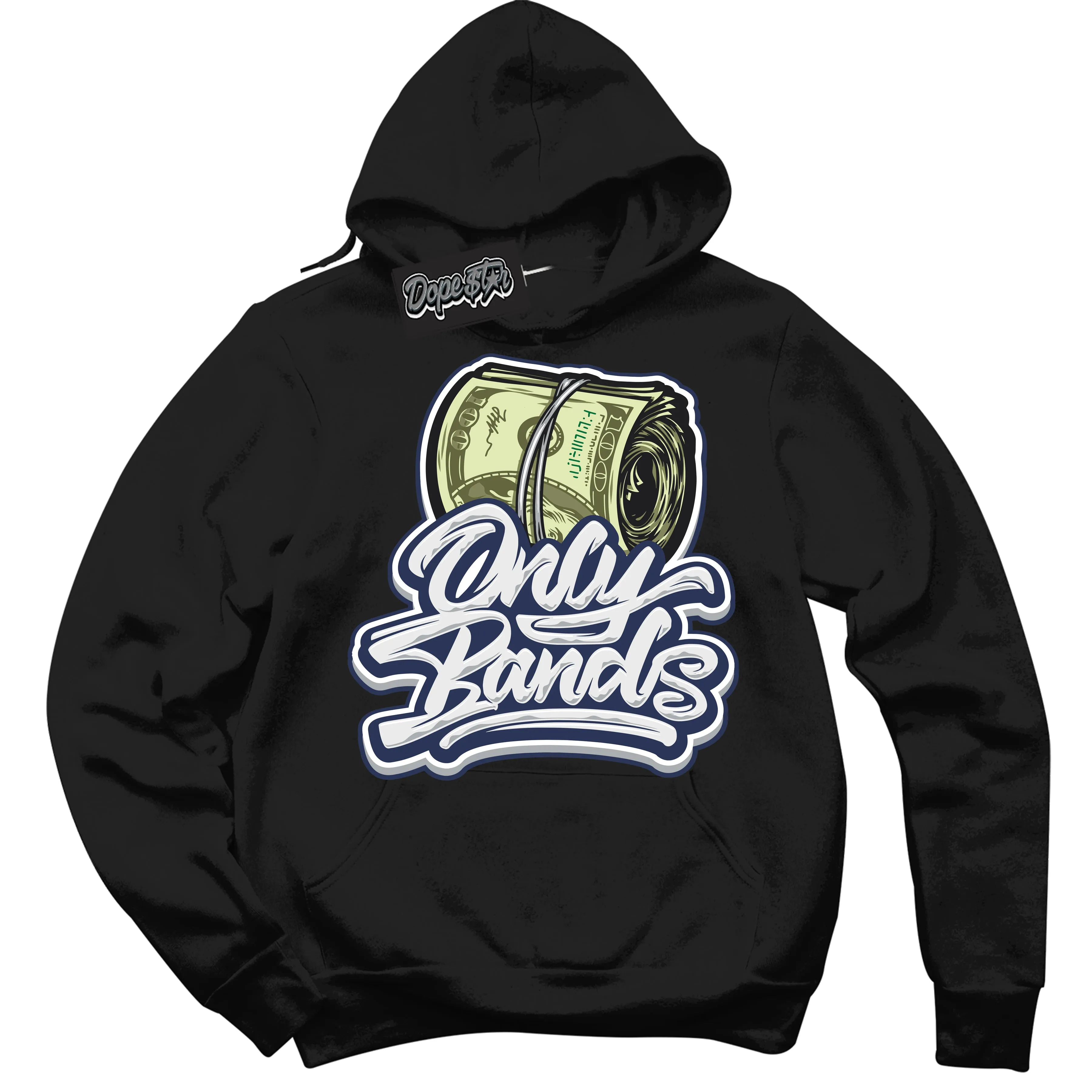 Wolf Grey Midnight Navy 1s Sneaker Hoodie Only Bands Graphic