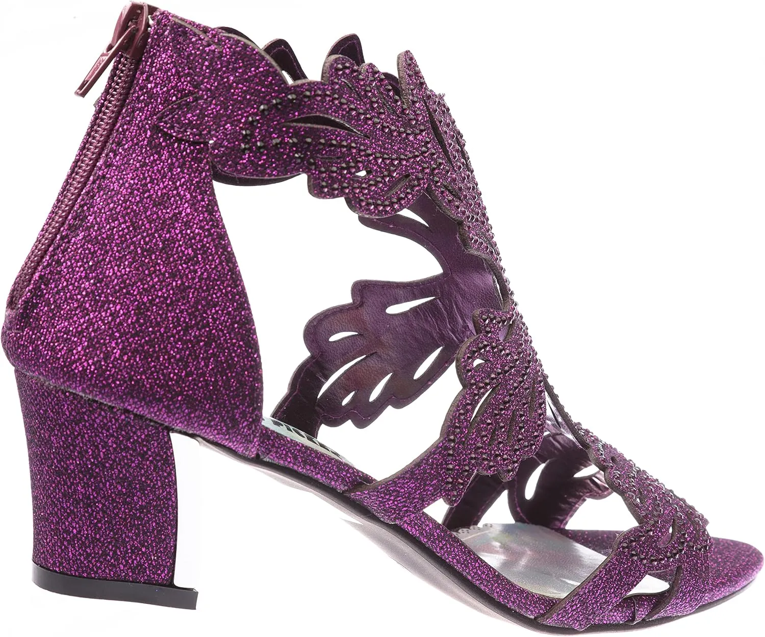 womens Heel Sandasl Sparkling Rhinestone Dress-Shoes lime03