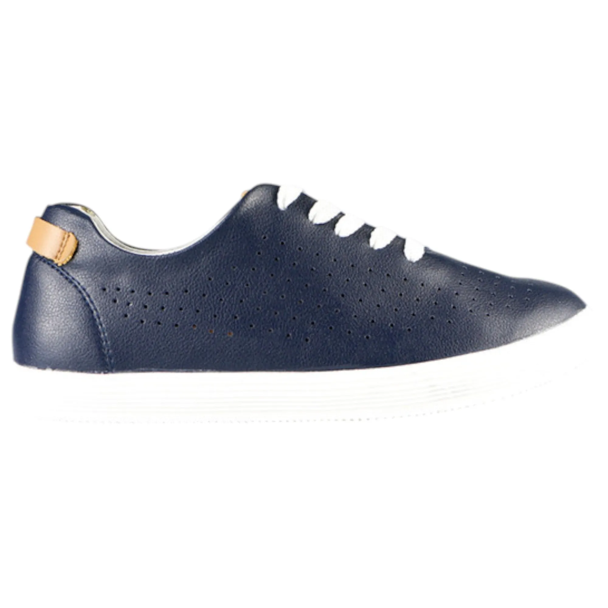 Womens Natural Comfort California Black Leather Sneaker Shoes