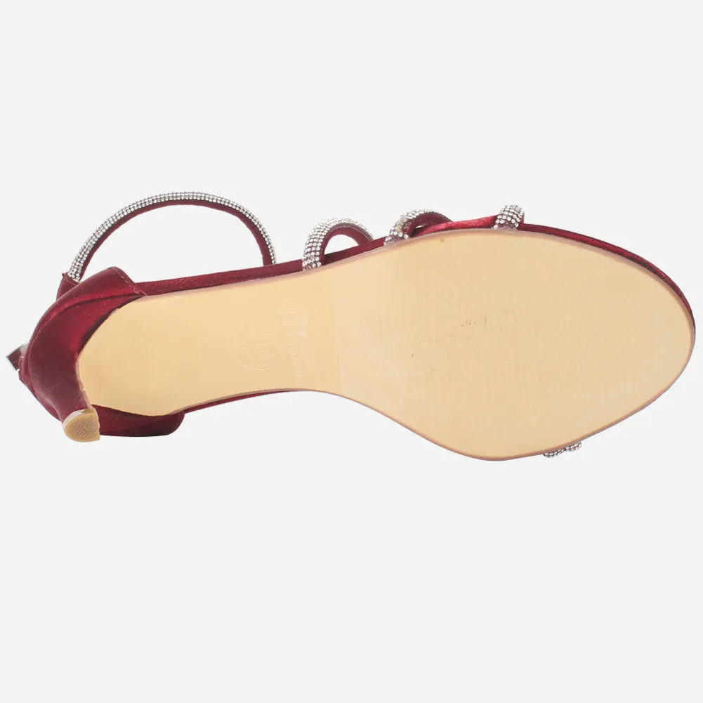 Womens "FELLA" Decorated Evening Stiletto Sandals
