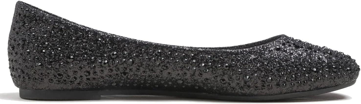 Women's Super Sparkle Bling Party Ballets Wedding Bridal Shiny Dress Flats Rhinestone