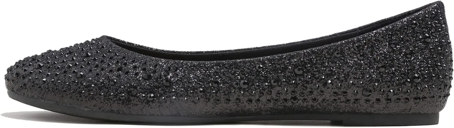 Women's Super Sparkle Bling Party Ballets Wedding Bridal Shiny Dress Flats Rhinestone