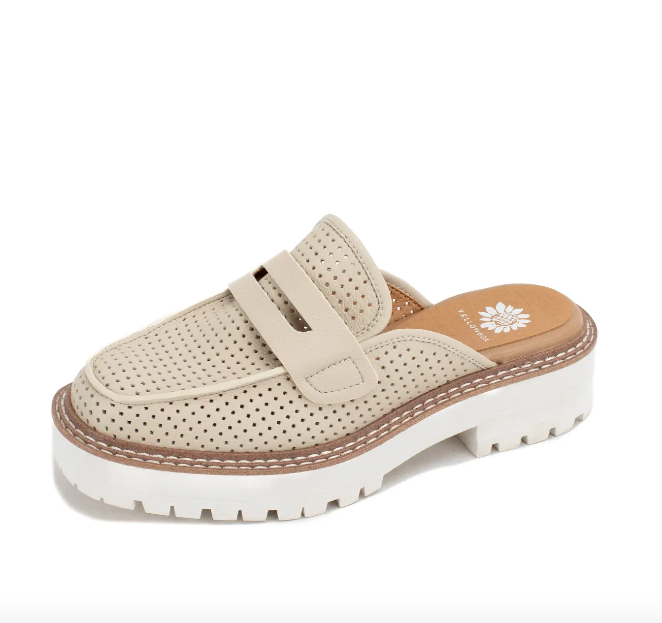 YB Loafer Mule-Ivory