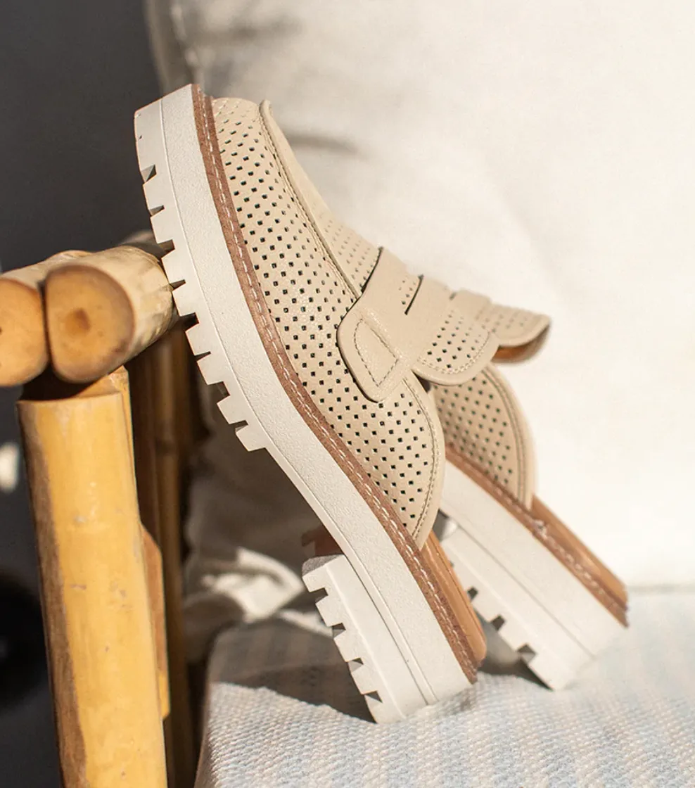 YB Loafer Mule-Ivory