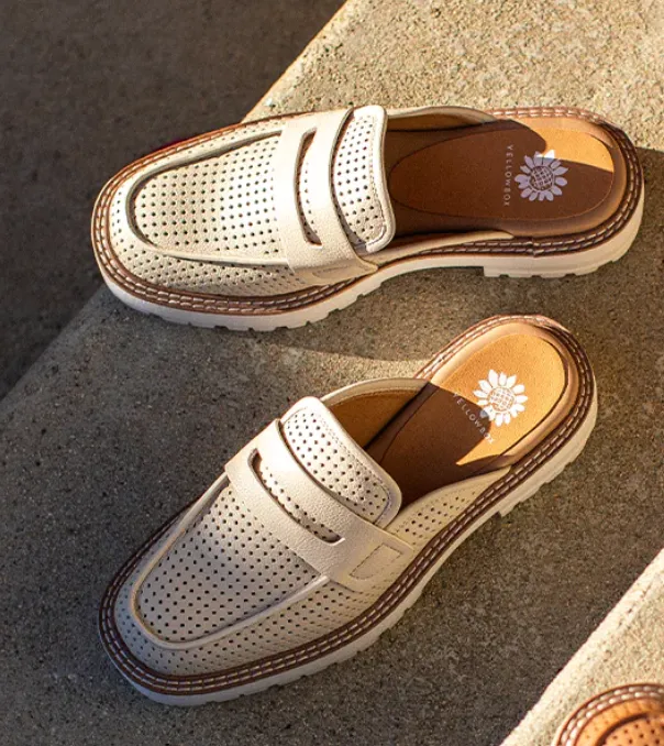 YB Loafer Mule-Ivory